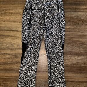 Lululemon Athletica Black and White Patterned Leggings